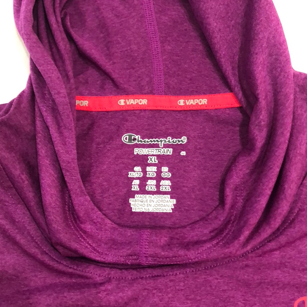Champion Powertrain Vapor  workout top w/hood